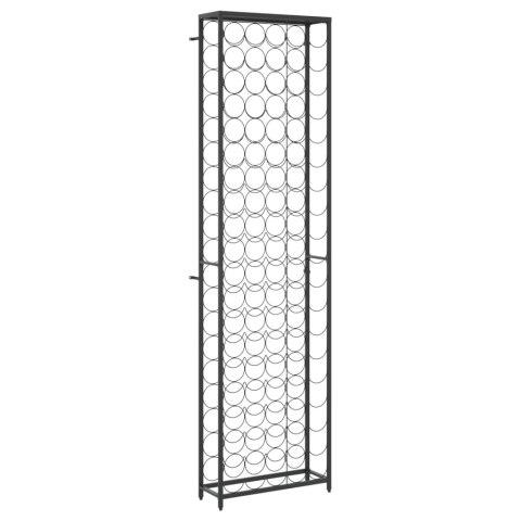 STOJAK NA 95 BUTELEK CZARNY 54X18X200CM KUTE ŻELAZO