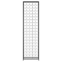 STOJAK NA 95 BUTELEK CZARNY 54X18X200CM KUTE ŻELAZO