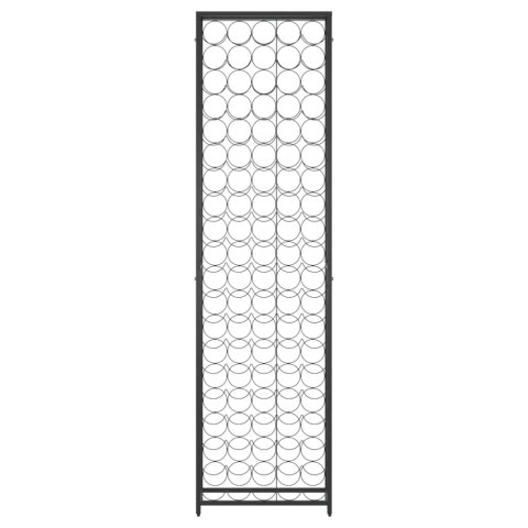 STOJAK NA 95 BUTELEK CZARNY 54X18X200CM KUTE ŻELAZO