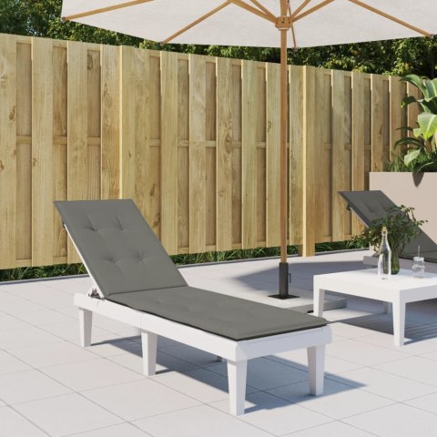 PODUSZKA NA LEŻAK CIEMNOSZARY MELANŻ (75+105)X50X3CM TKANINA