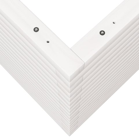 DONICA OGRODOWA BIAŁA 110X60X68,5CM LITE DREWNO SOSNOWE