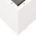 DONICA OGRODOWA BIAŁA 90X40X72,5CM LITE DREWNO SOSNOWE