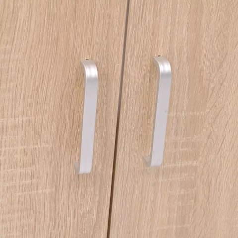 9 ELEMENTOWY ZESTAW BEŻOWYCH MEBLI ŁAZIENKOWYCH I UMYWALKA