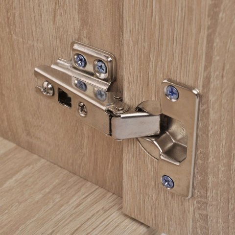 9 ELEMENTOWY ZESTAW BEŻOWYCH MEBLI ŁAZIENKOWYCH I UMYWALKA