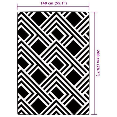 DYWAN ZEWNĘTRZNY SZARY 140X200CM PP