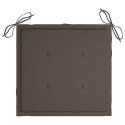 PODUSZKI NA KRZESŁA OGRODOWE 4 SZT. TAUPE 40X40X3CM