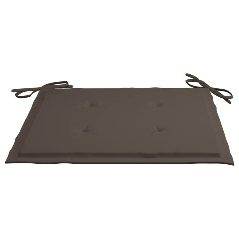 PODUSZKI NA KRZESŁA OGRODOWE 4 SZT. TAUPE 40X40X3CM