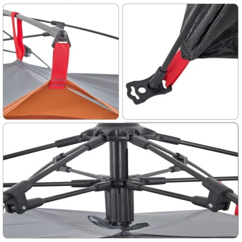 NAMIOT 3-OS. SZARO-POMARAŃCZOWY SZYBKIE ROZKŁADANIE