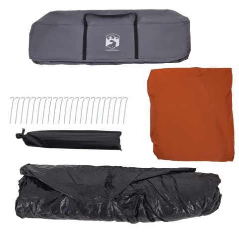 NAMIOT RODZINNY Z PRZEDSIONKIEM 9-OS. SZARO-POMARAŃCZOWY