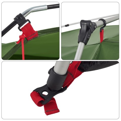 NAMIOT RODZINNY KABINOWY 7-OS. ZIELONY SZYBKIE ROZKŁADANIE