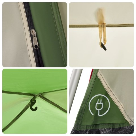 NAMIOT RODZINNY KABINOWY 7-OS. ZIELONY SZYBKIE ROZKŁADANIE