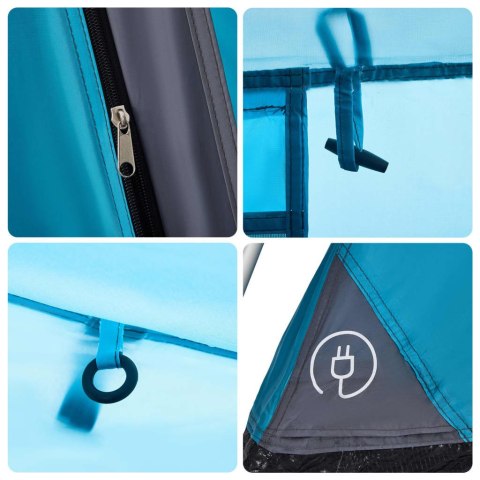 NAMIOT RODZINNY Z PRZEDSIONKIEM 9-OS. NIEBIESKI