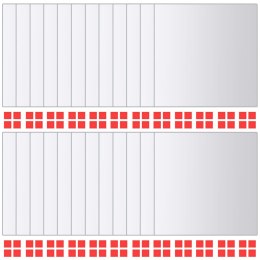 KAFELKI LUSTRZANE 24 SZT. KWADRATOWE