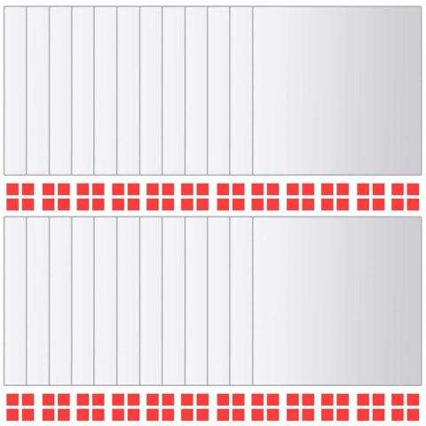 KAFELKI LUSTRZANE 24 SZT. KWADRATOWE