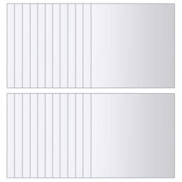 PŁYTKI LUSTRZANE 48 SZT. KWADRATOWE SZKLANE