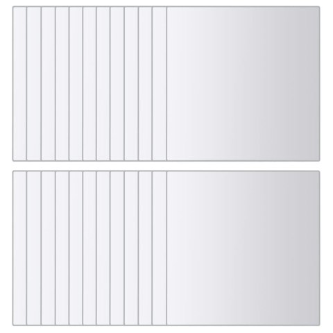 PŁYTKI LUSTRZANE 48 SZT. KWADRATOWE SZKLANE