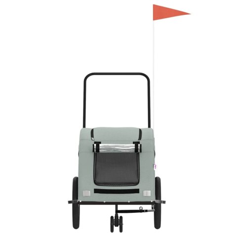 PRZYCZEPKA ROWEROWA DLA ZWIERZĄT TKANINA OXFORD I ŻELAZO