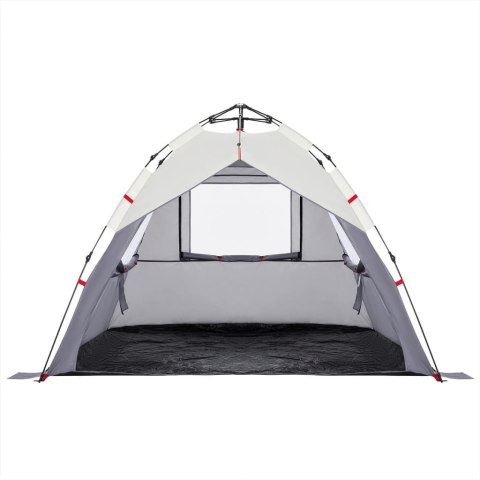 NAMIOT PLAŻOWY 3-OS. SZARY SZYBKIE ROZKŁADANIE WODOSZCZELNY