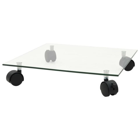 PODSTAWKI POD DONICZKI NA KÓŁKACH 4 SZT. 35X35CM SZKLANE