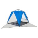 NAMIOT PLAŻOWY 4-OS LAZUROWY SZYBKO ROZKŁADANY WODOSZCZELNY