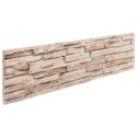 PANELE ŚCIENNE 3D 14 SZT. BRĄZOWE 100X25CM EPS