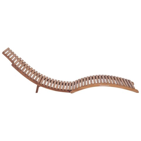 SKŁADANE LEŻAKI 2 SZT. LITE DREWNO TEKOWE