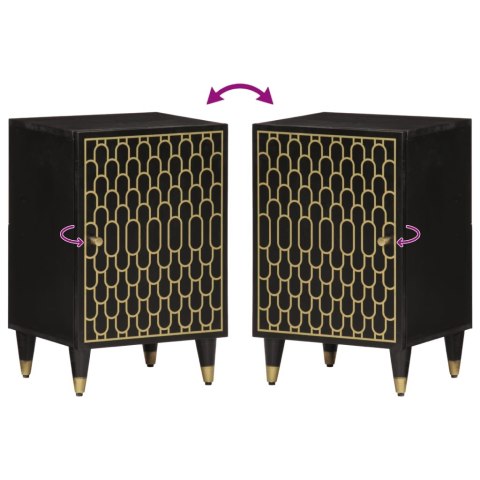 SZAFKA ŁAZIENKOWA 38X33X58CM LITE DREWNO MANGO