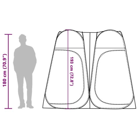 NAMIOT PRZEBIERALNIA TYPU POP-UP NIEBIESKI WODOSZCZELNY