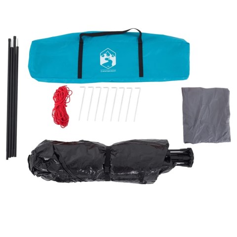 NAMIOT RODZINNY KABINOWY 4-OS NIEBIESKI SZYBKIE ROZKŁADANIE