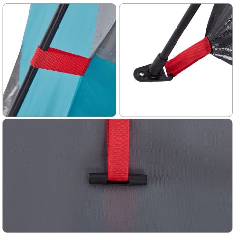 NAMIOT RODZINNY KABINOWY 4-OS NIEBIESKI SZYBKIE ROZKŁADANIE