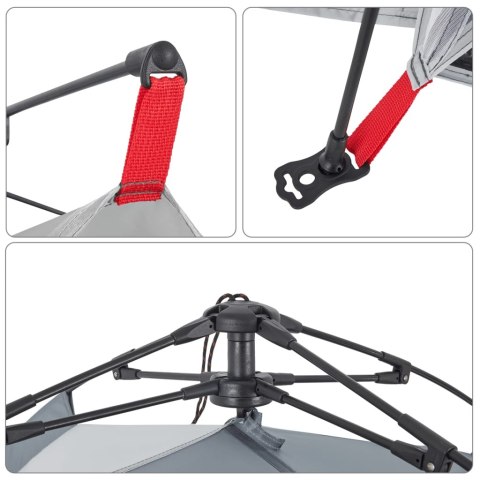 NAMIOT PLAŻOWY SZARY SZYBKO ROZKŁADANY WODOSZCZELNY