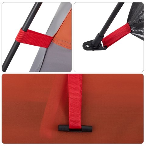 NAMIOT RODZINNY KABINOWY 4-OS. SZARO-POMARAŃCZOWY