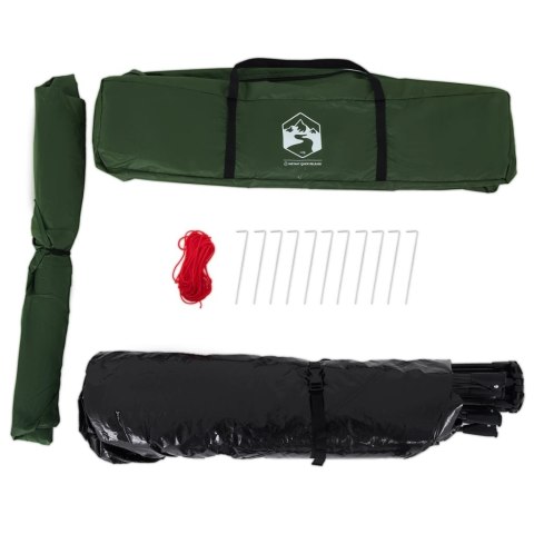 NAMIOT RODZINNY KABINOWY 4-OS. ZIELONY SZYBKIE ROZKŁADANIE