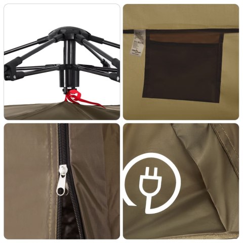 NAMIOT WĘDKARSKI 4-OS. OLIWKOWY SZYBKIE ROZKŁADANIE