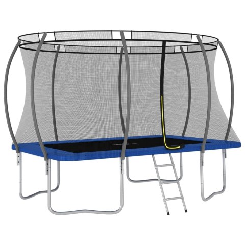 TRAMPOLINA Z AKCESORIAMI PROSTOKĄTNA 335X244X90CM 150KG