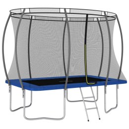 TRAMPOLINA Z AKCESORIAMI PROSTOKĄTNA 274X183X76CM 150KG