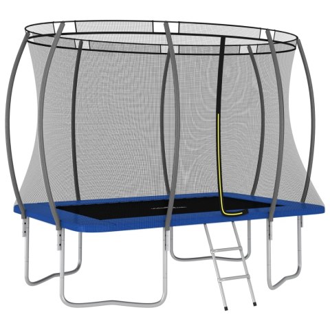 TRAMPOLINA Z AKCESORIAMI PROSTOKĄTNA 274X183X76CM 150KG