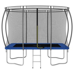 TRAMPOLINA Z AKCESORIAMI PROSTOKĄTNA 274X183X76CM 150KG