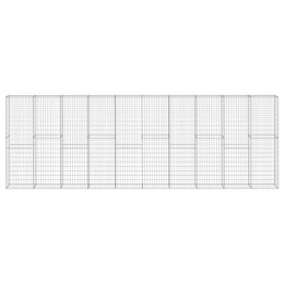 ŚCIANA GABIONOWA Z POKRYWAMI GALWANIZOWANA STAL 600X30X200CM