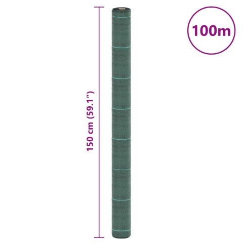 AGROWŁÓKNINA ANTYCHWASTOWA ZIELONA 1,5X100M PP
