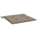 PODUSZKI NA KRZESŁA OGRODOWE 2 SZT. TAUPE 50X50X3CM