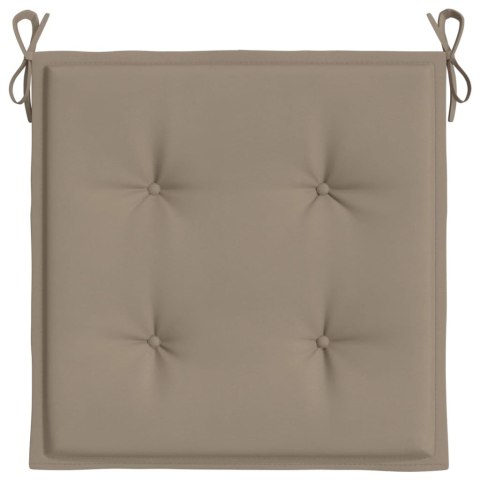 PODUSZKI NA KRZESŁA OGRODOWE 2 SZT. TAUPE 50X50X3CM