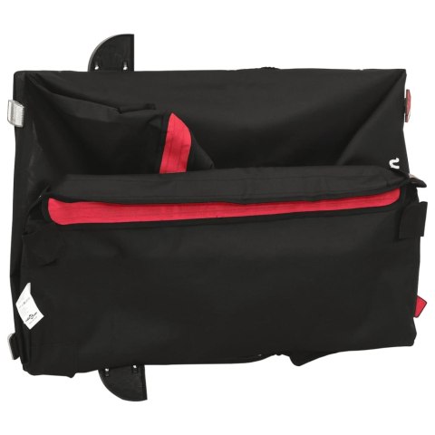 PRZYCZEPKA ROWEROWA CZARNO-CZERWONA 45KG ŻELAZO