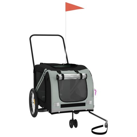 PRZYCZEPKA ROWEROWA DLA ZWIERZĄT TKANINA OXFORD I ŻELAZO