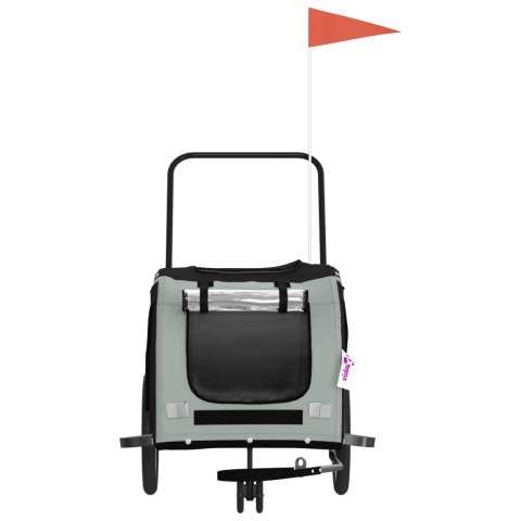 PRZYCZEPKA ROWEROWA DLA ZWIERZĄT TKANINA OXFORD I ŻELAZO