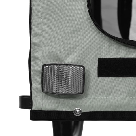 PRZYCZEPKA ROWEROWA DLA ZWIERZĄT TKANINA OXFORD I ŻELAZO