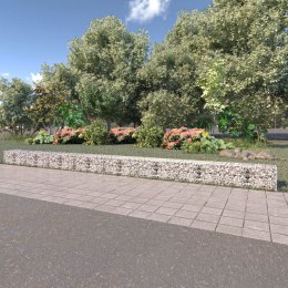 ŚCIANA GABIONOWA Z POKRYWAMI GALWANIZOWANA STAL 900X50X50CM