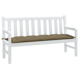 PODUSZKA NA ŁAWKĘ OGRODOWĄ MELANŻ TAUPE 150X50X7CM