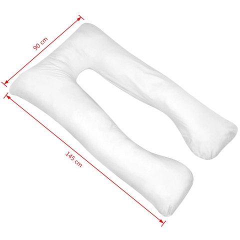 PODUSZKA DLA CIĘŻARNEJ 90X145CM BIAŁA