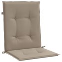 PODUSZKI NA KRZESŁA OGRODOWE 2 SZT. TAUPE 100X50X3CM
